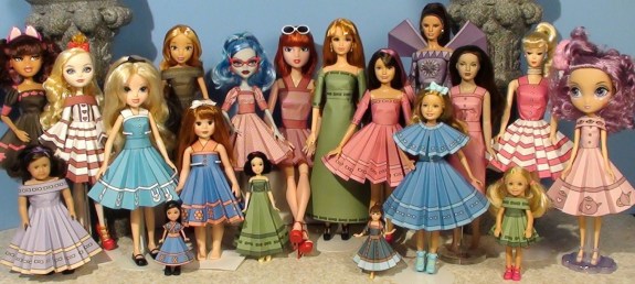 Printable Doll Clothes, One Size Fits Most