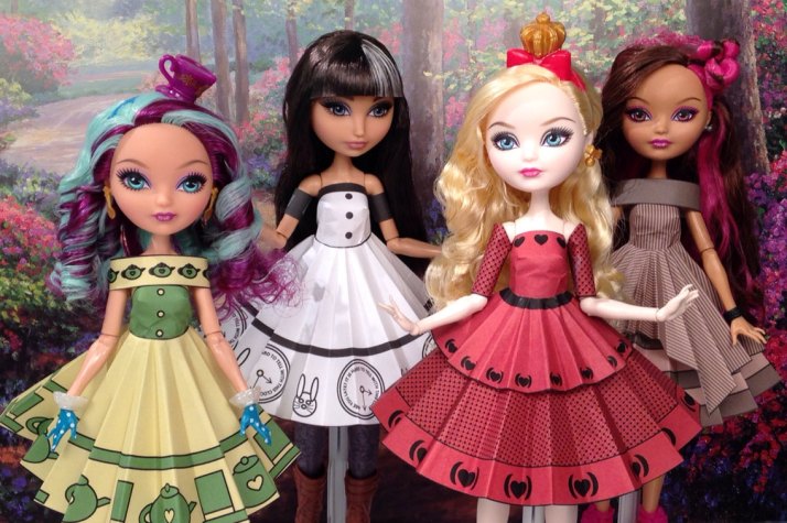 Ever After High Wonderland Printable Doll Clothes