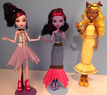 Printable Doll Clothes Draculaura Jane Boolittle Clawdia Wolf